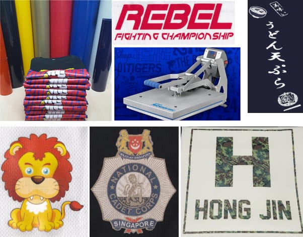 Heat Transfer T-shirt printing in singapore